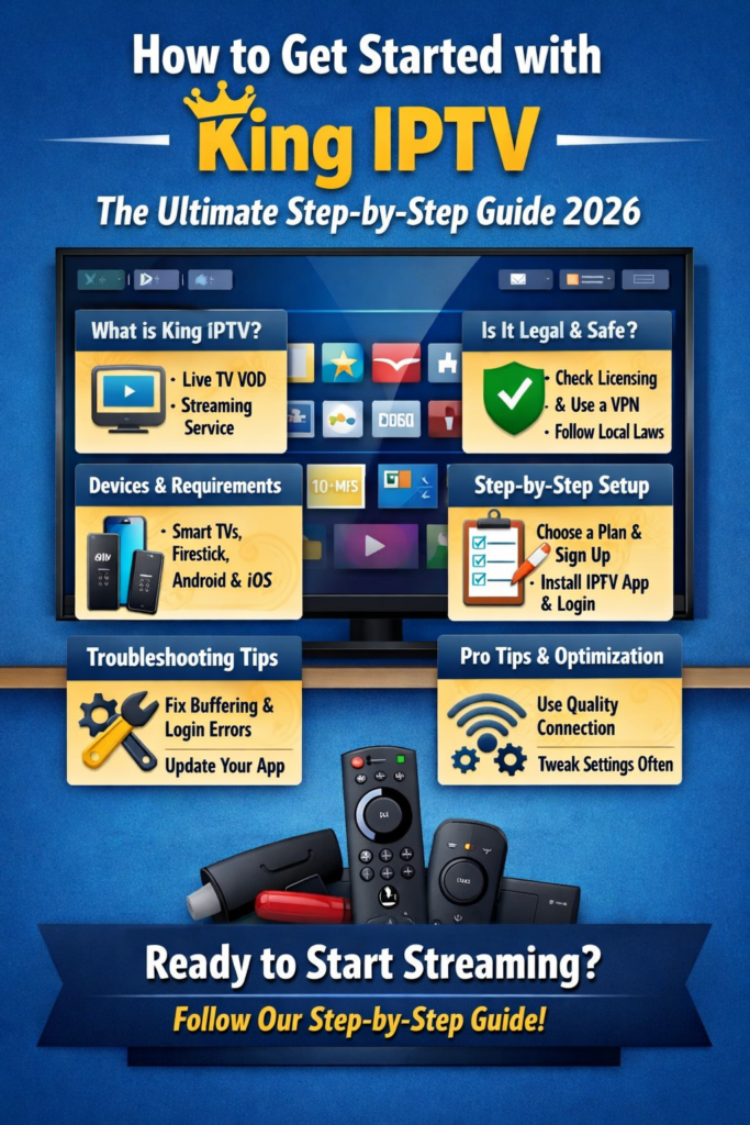 how to get started with King IPTV