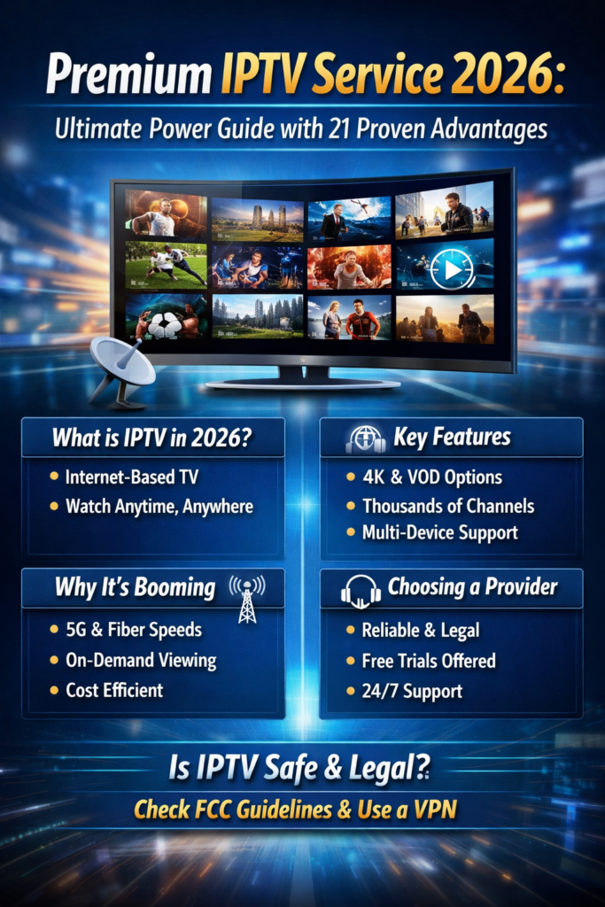 Premium IPTV service 2026