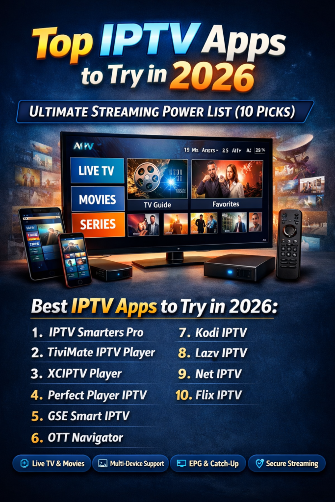 Top IPTV Apps to Try in 2026